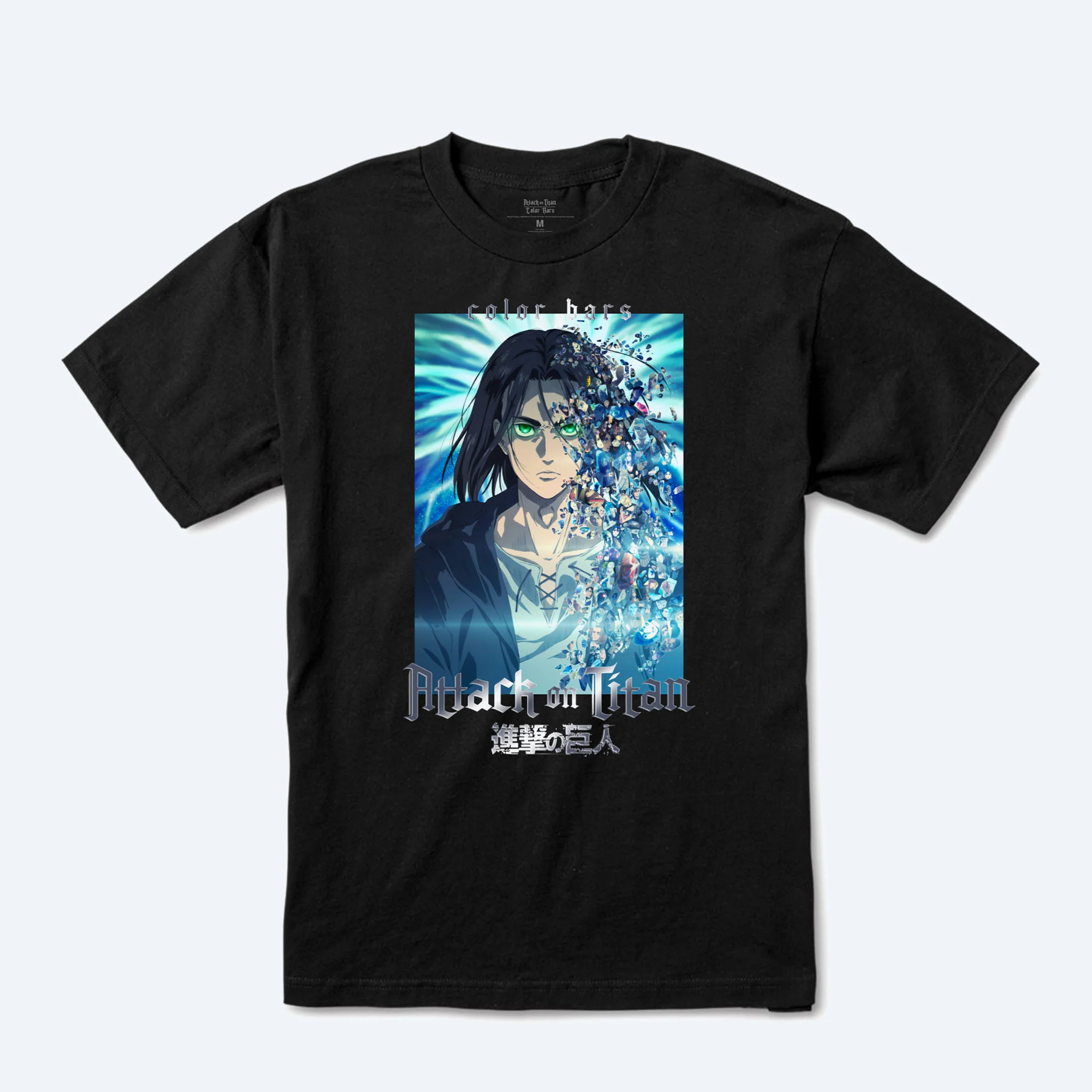 Attack on Titan x Color Bars: The Final Season T-Shirt (Black) - Image 2