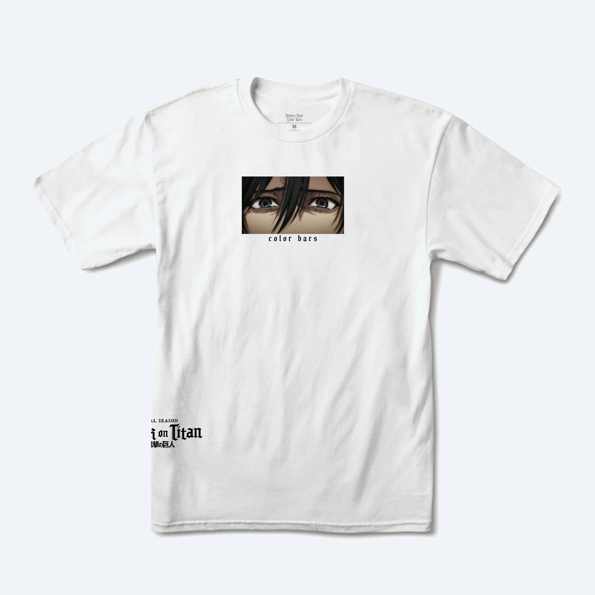 Attack on Titan x Color Bars Witness T-Shirt (White) - Image 4