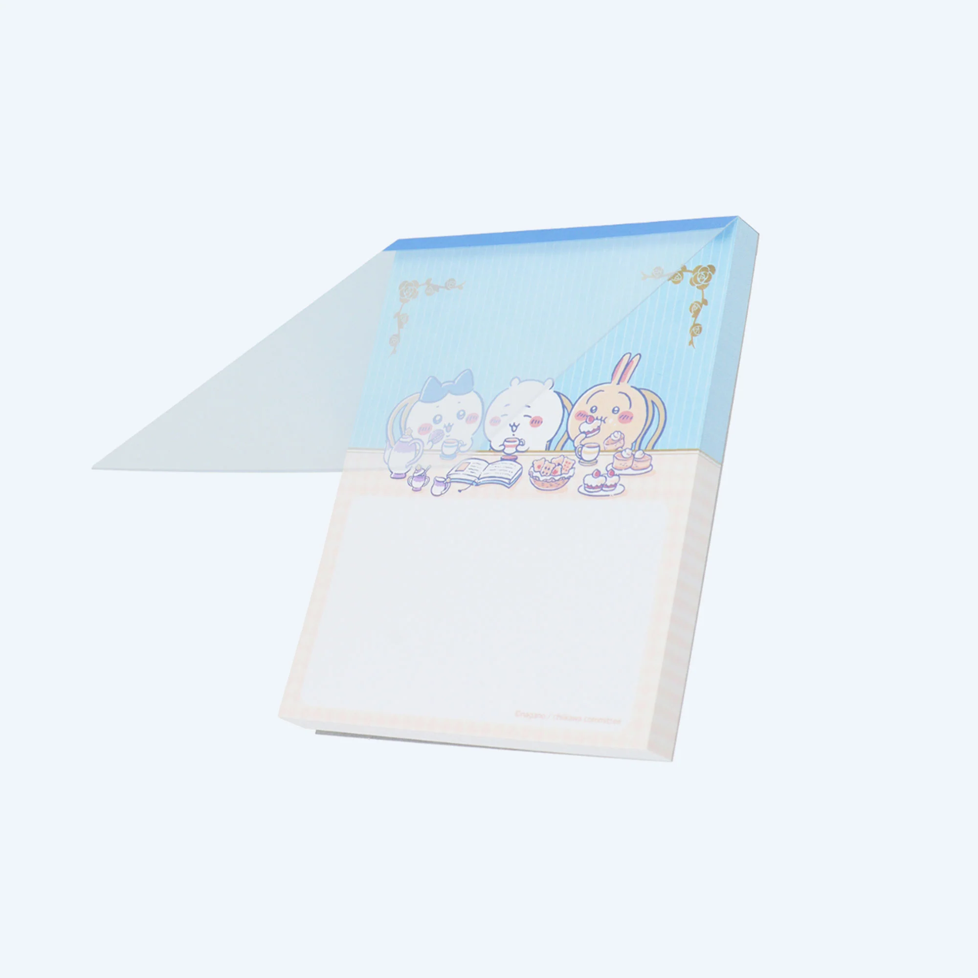 Chiikawa Blue Tea Time Mini Memo Pad - Image 3
