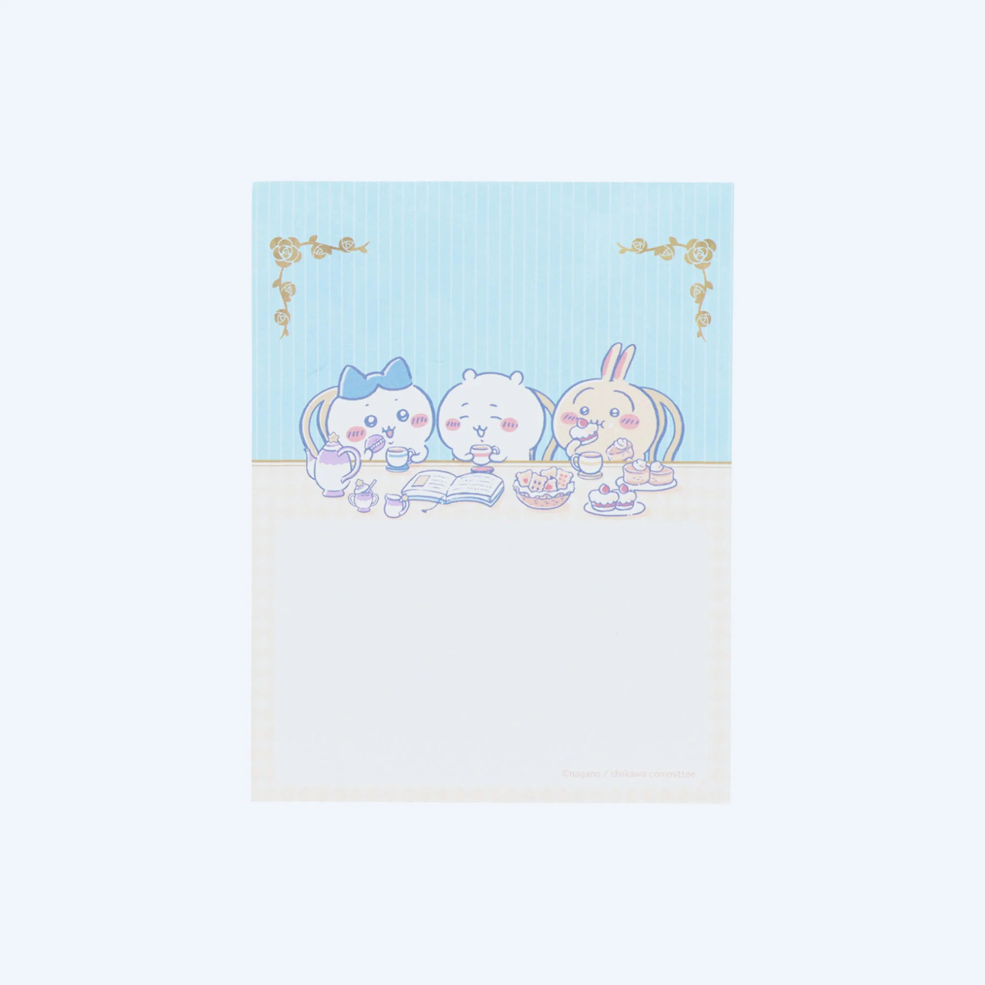 Chiikawa Blue Tea Time Mini Memo Pad - Image 4