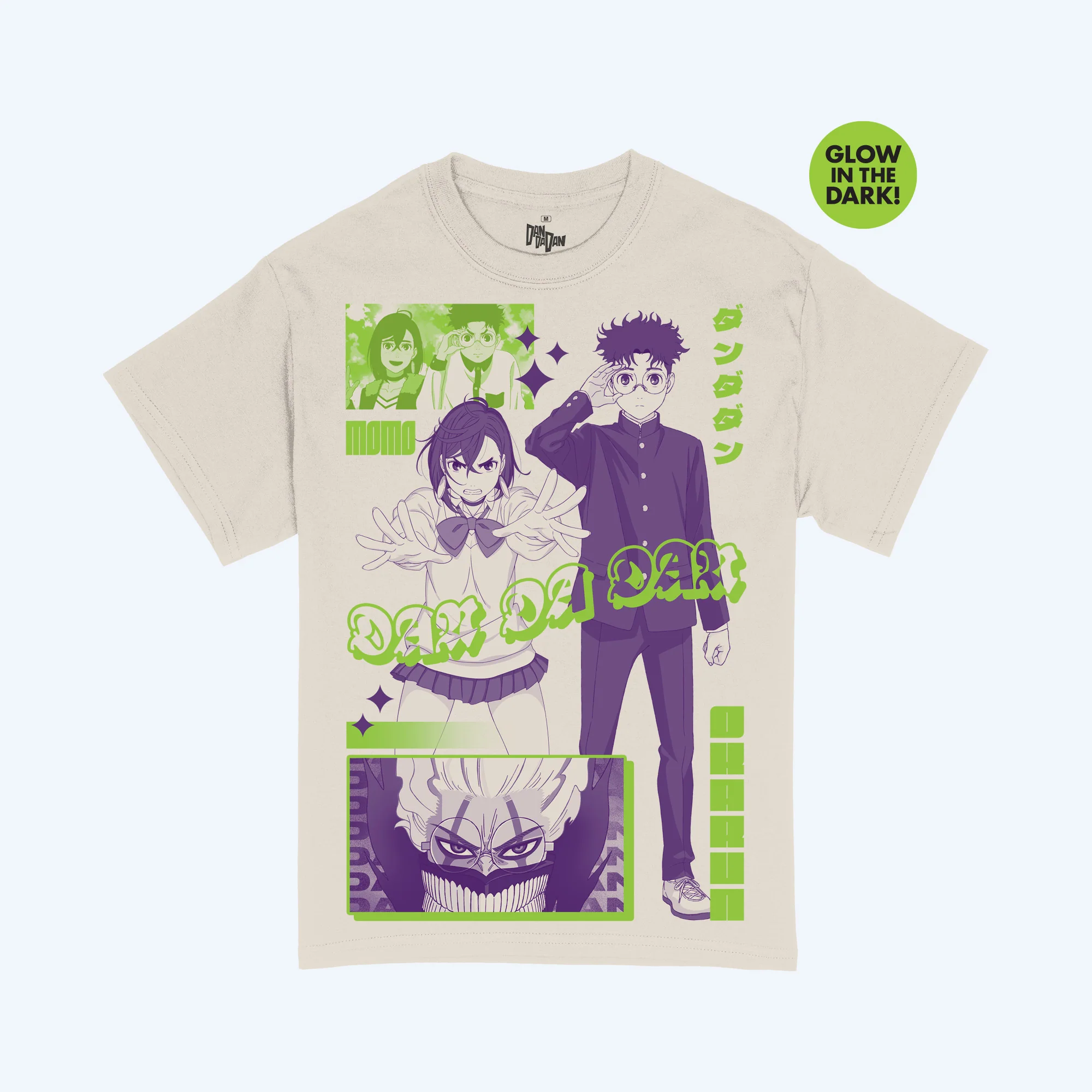 DAN DA DAN Okarun and Momo Glow T-Shirt - Image 5