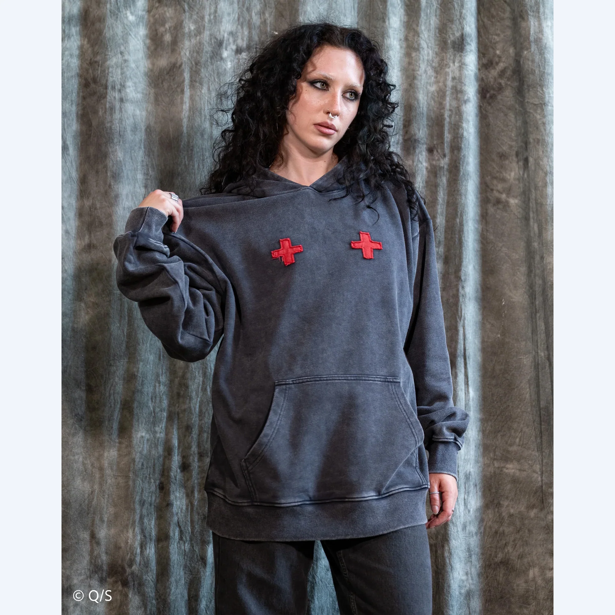 Dorohedoro Caiman Mineral Wash XX Steady Hands Hoodie - Image 6