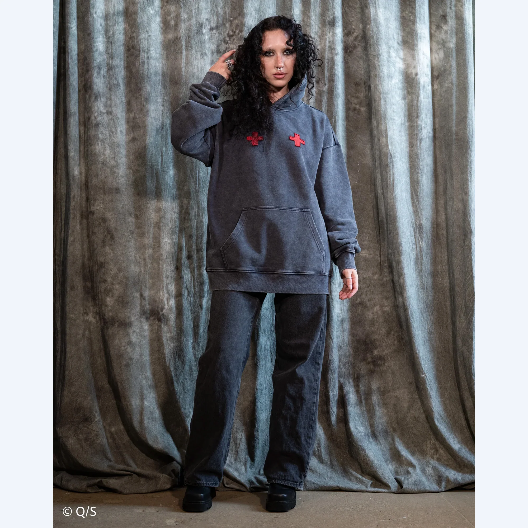 Dorohedoro Caiman Mineral Wash XX Steady Hands Hoodie - Image 7