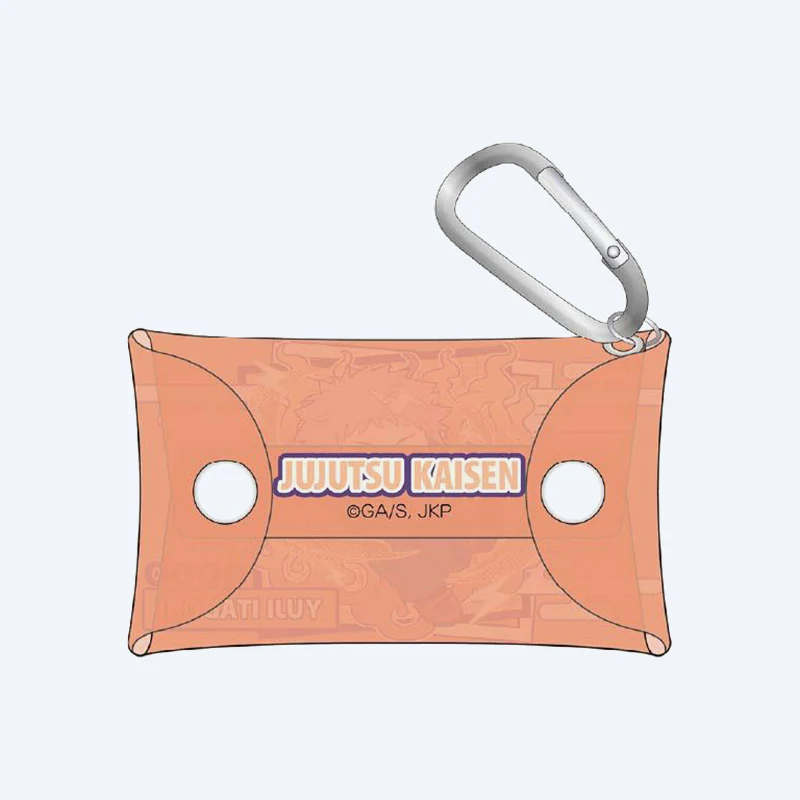 Jujutsu Kaisen Aurora Pastel Pop Yuji Clear Pouch with Carabiner - Image 2