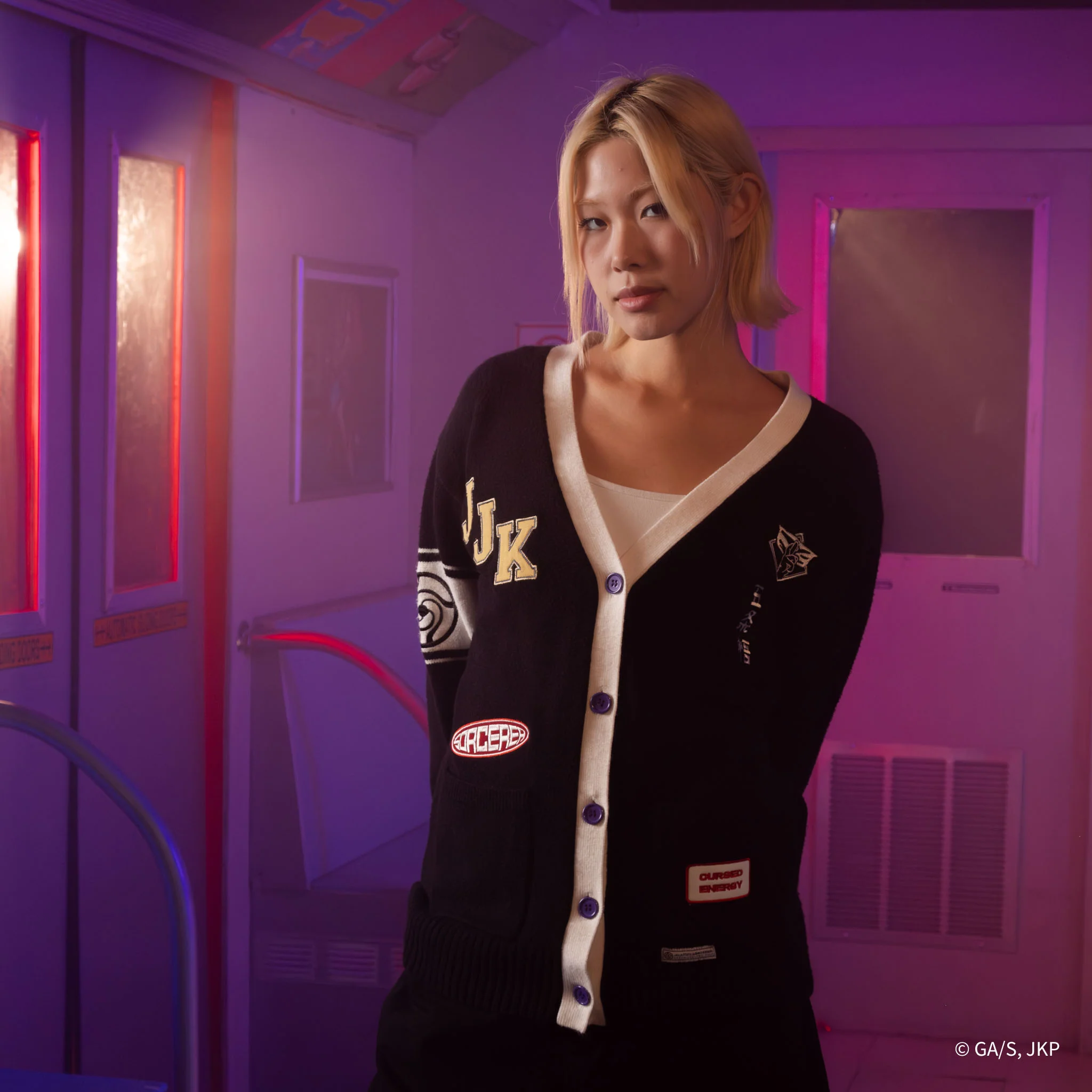 JUJUTSU KAISEN Gojo Multi Patch Cardigan - Image 4