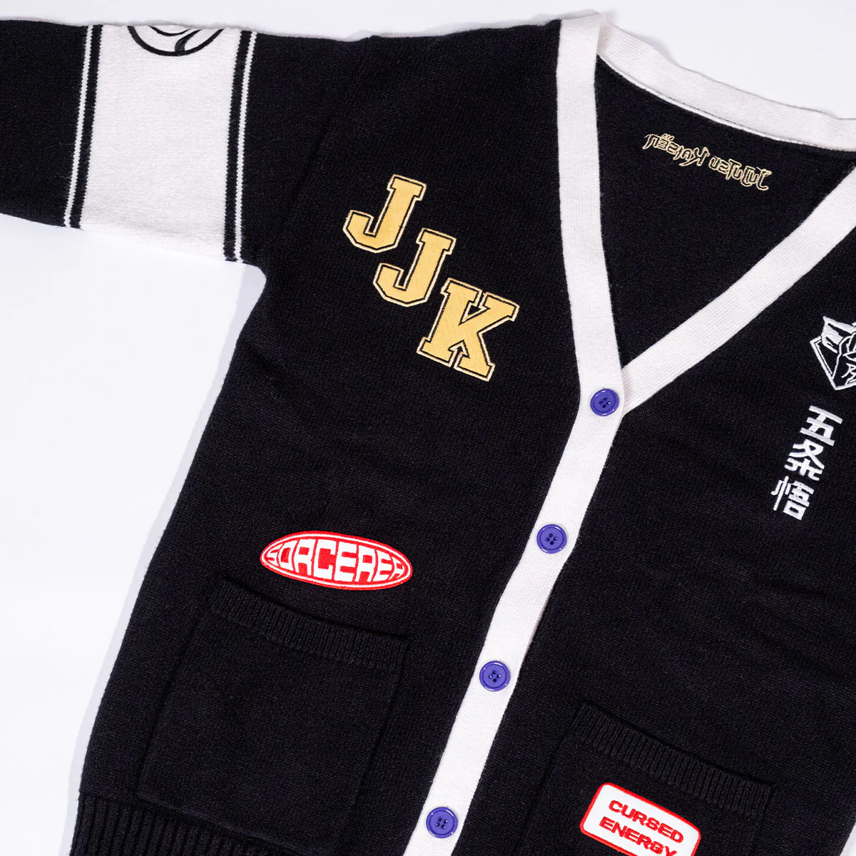 JUJUTSU KAISEN Gojo Multi Patch Cardigan - Image 9