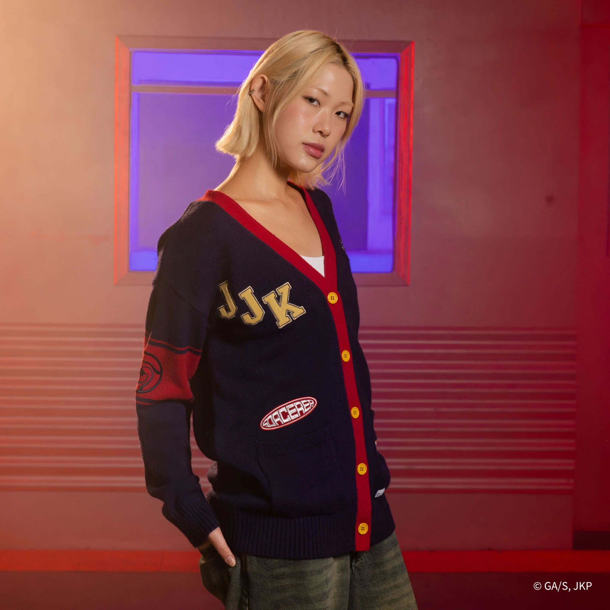 JUJUTSU KAISEN Yuji Multi Patch Cardigan - Image 3