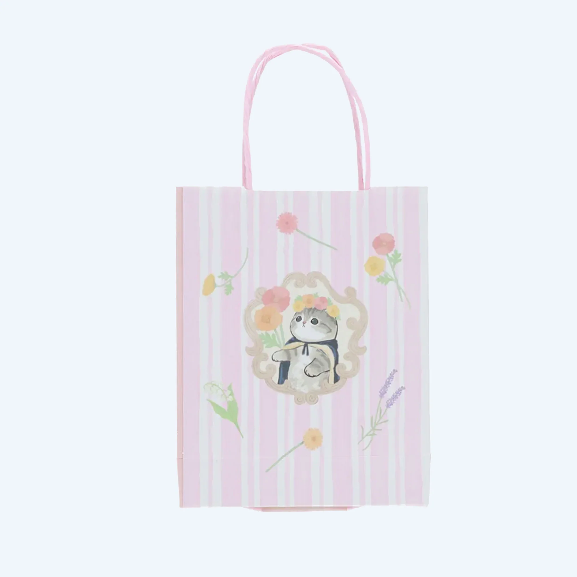mofusand Purple Pick Cute Flowers Sticker Set in Paper Bag - Image 2
