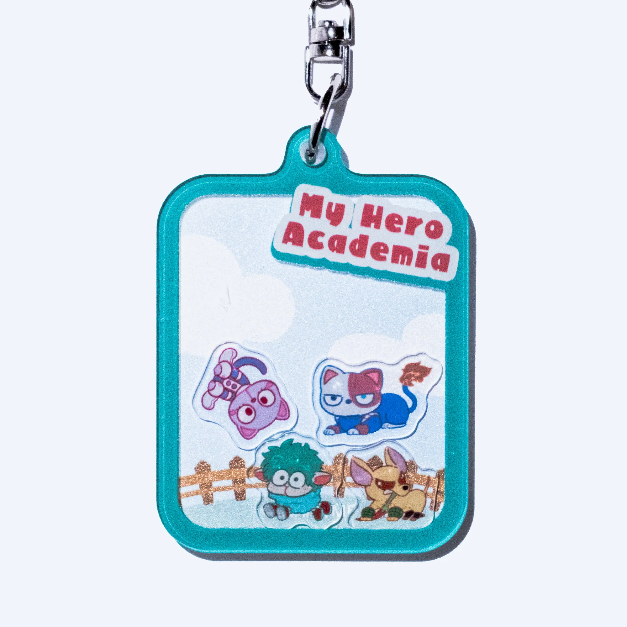 My Hero Academia Deku Baku Ocha Shoto Animal Acrylic Keychain - Image 2