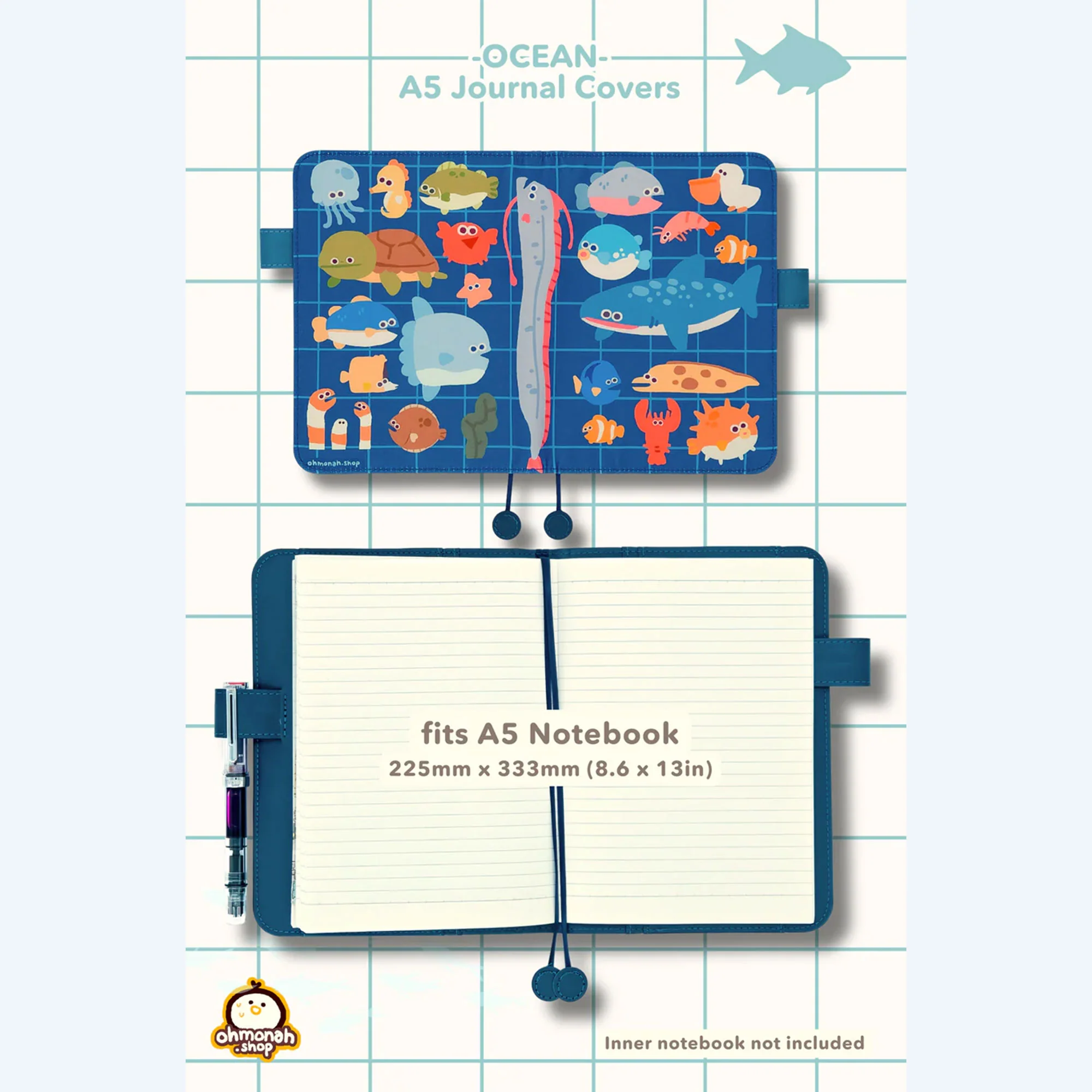ohmonah Ocean A5 Notebook Cover - Image 9