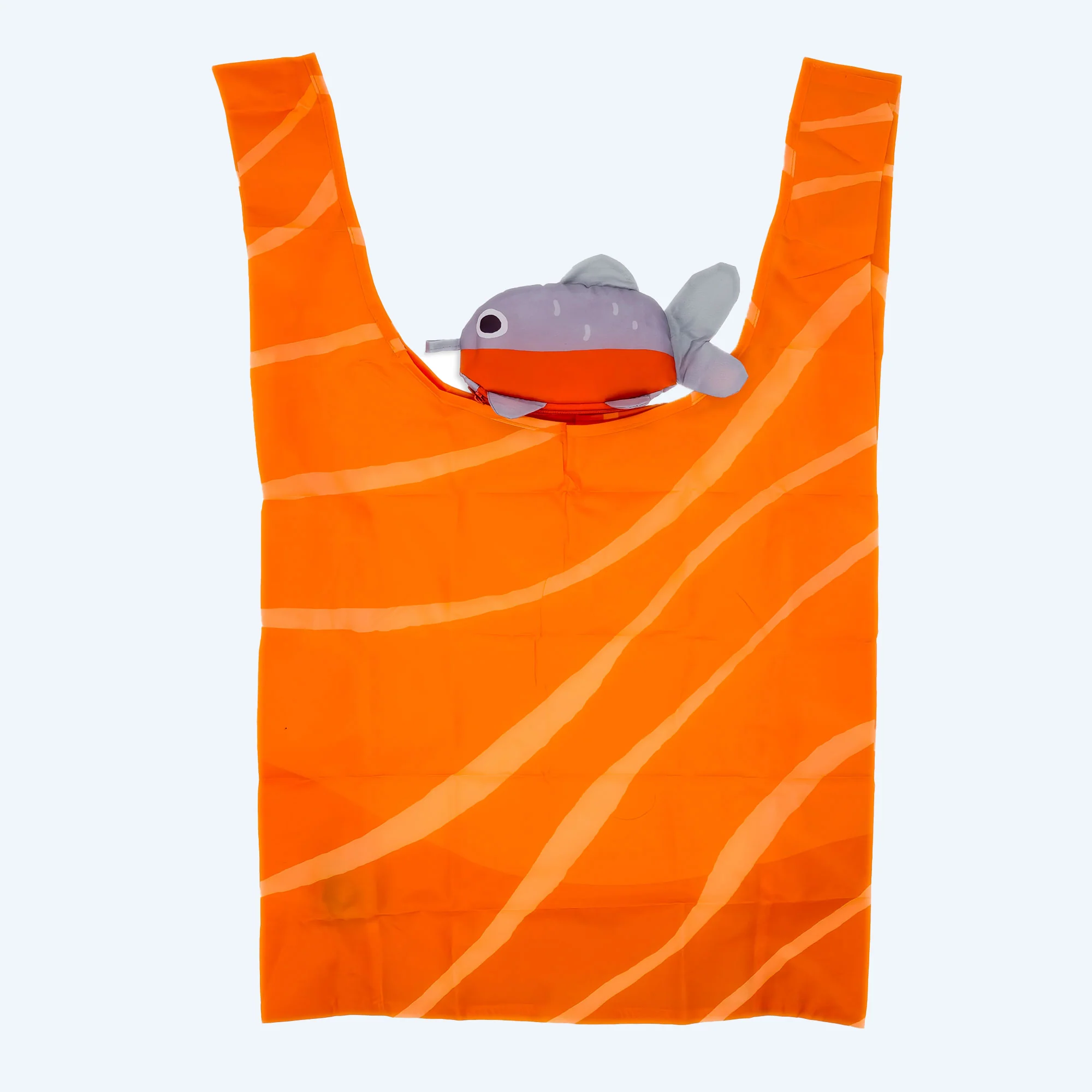ohmonah Salmon Reusable Shopper Bag - Image 3