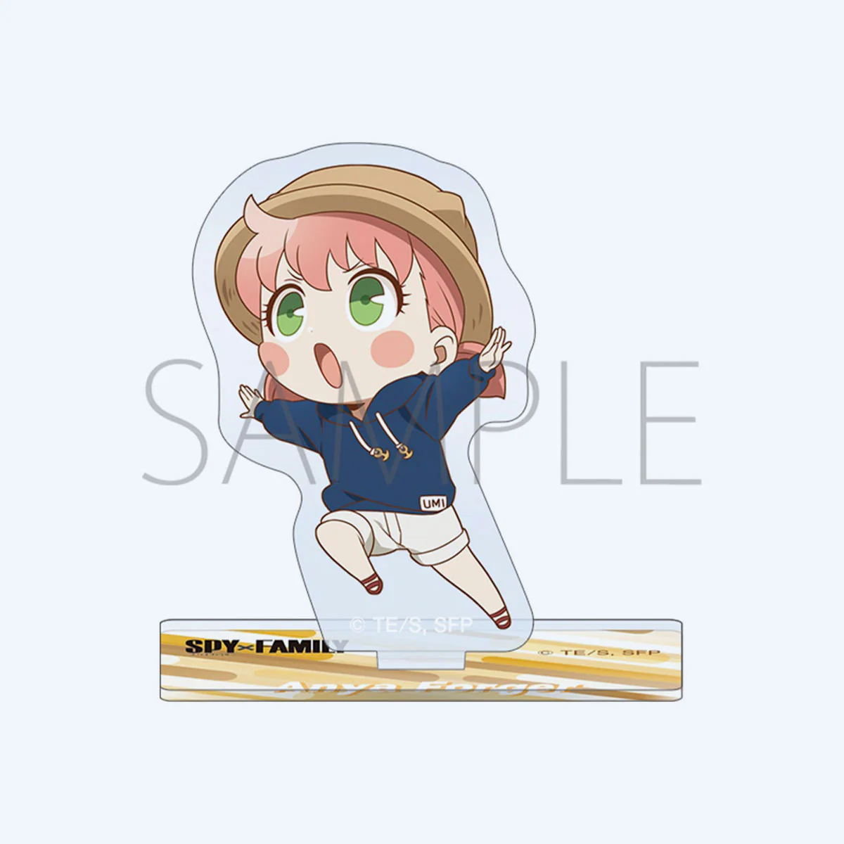Spy x Family Anya Forger Resort Acrylic Stand and Badge Set - Image 2