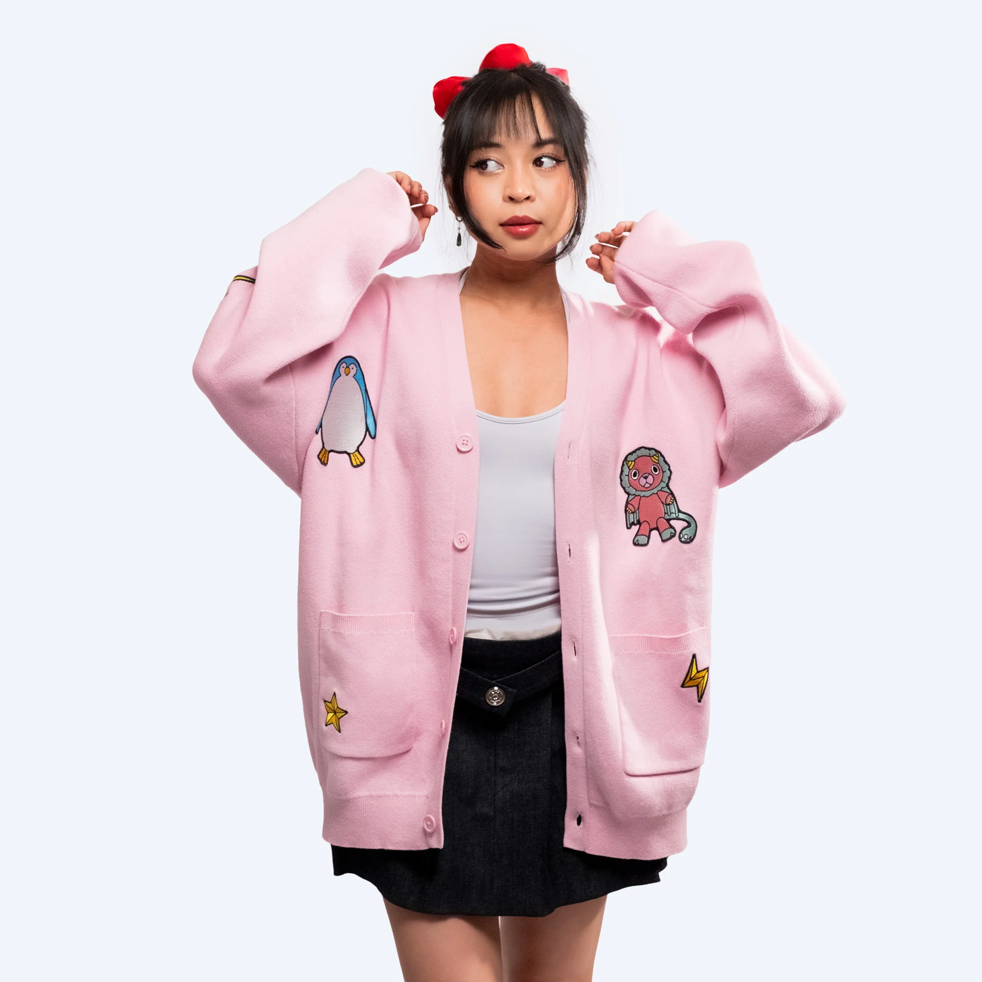 SPY x FAMILY Multi-Patch Pink Cardigan - Image 4