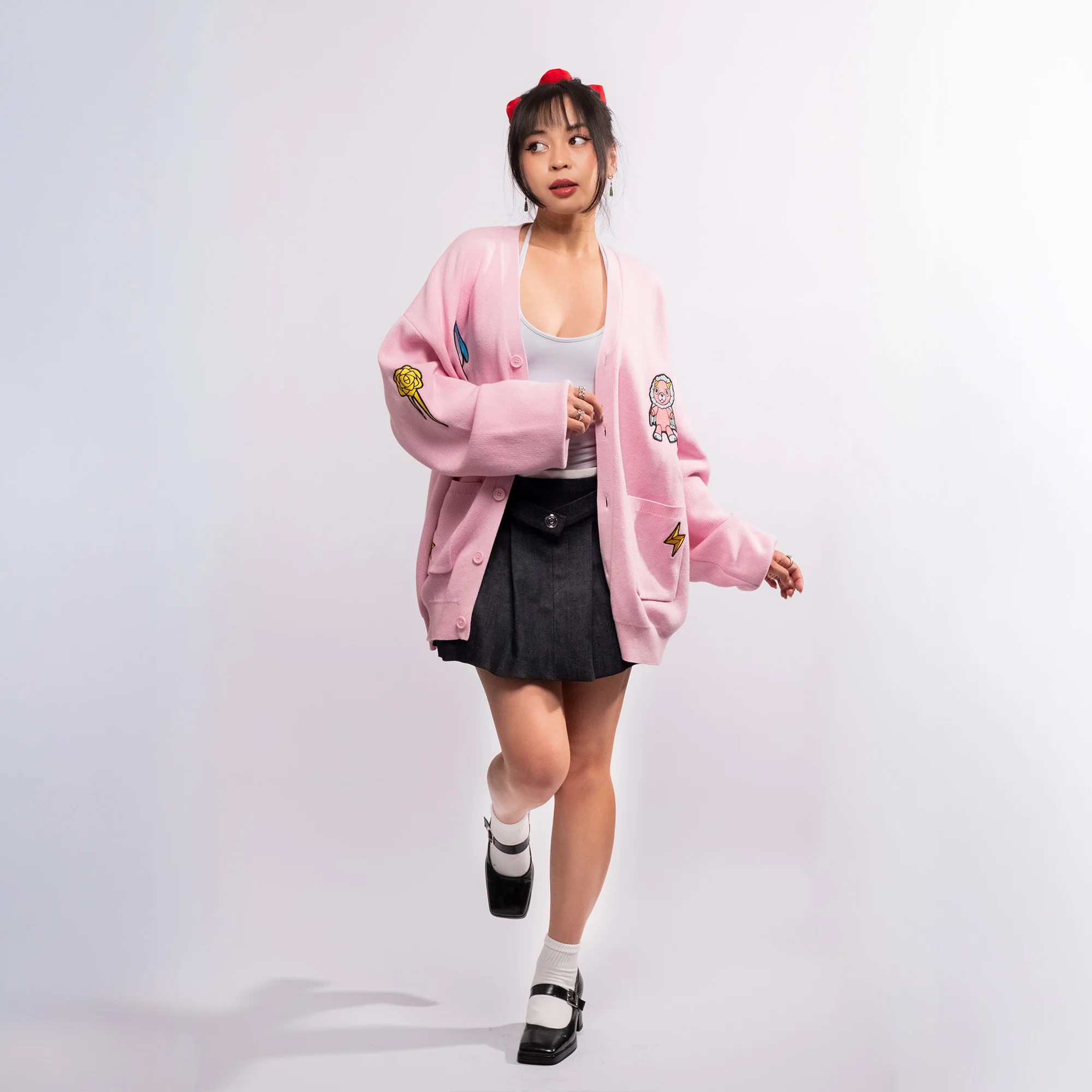 SPY x FAMILY Multi-Patch Pink Cardigan - Image 5